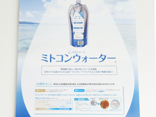 清涼飲料水商品のイメージパンフレット